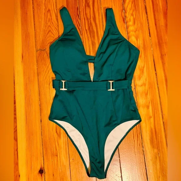 Cupshe Swim Cupshe Belted Onepiece Swimsuit Poshmark